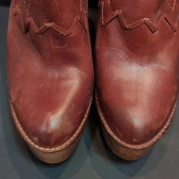Free People Brown Leather Chance Clog w/Wood Heel Size EU 41 - Picture 9 of 14